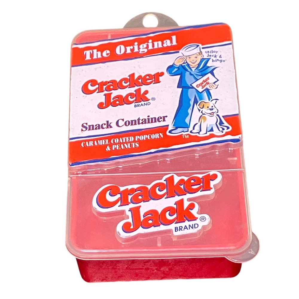 Cracker Jack Snack Container OS Red Excellent Retro Sailor Jack Bingo